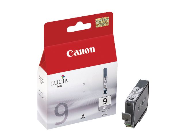 Canon Bläckpatron, 9GY Lucia, grå, singelförpackning, 1042B001, st