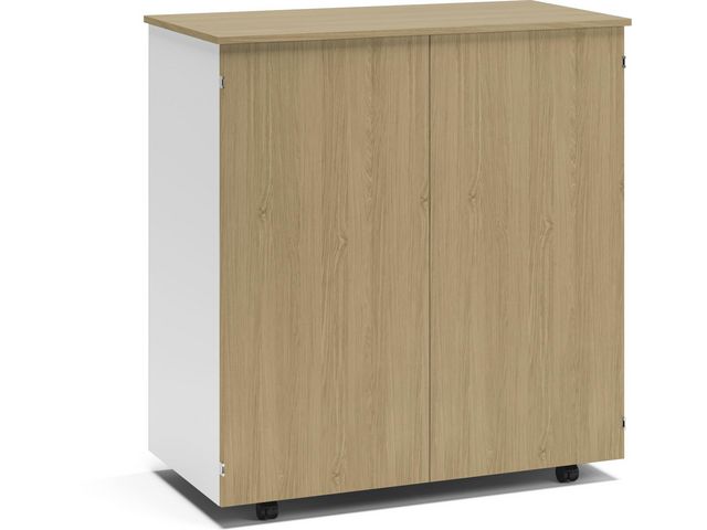 LANAB DESIGN Arbetsplats Cubic vit/eg, st