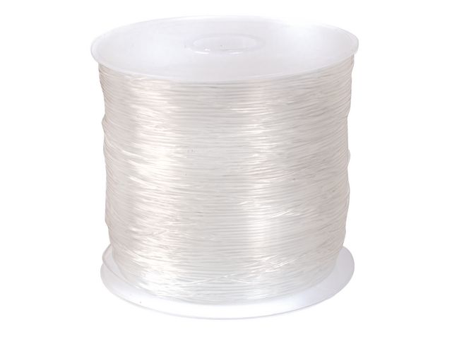 PLAYBOX Elastisk transparent lina 50 m, rulle om 50 m
