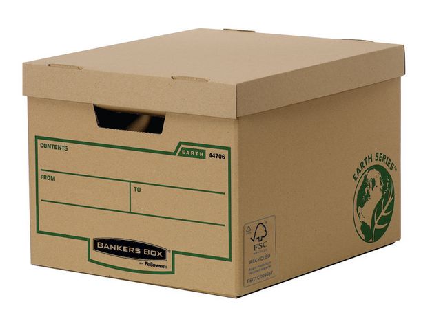 Fellowes Förvaringskartong pärmar Bankers Box Earth, fp om 10 st