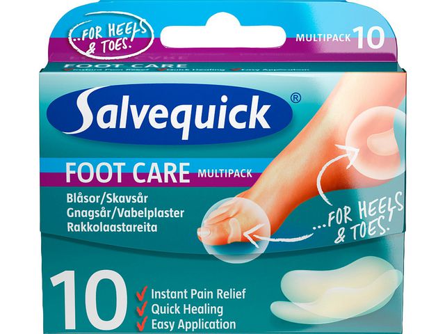 Salvequick Plåster FC Skavsår Mix, fp om 10 st