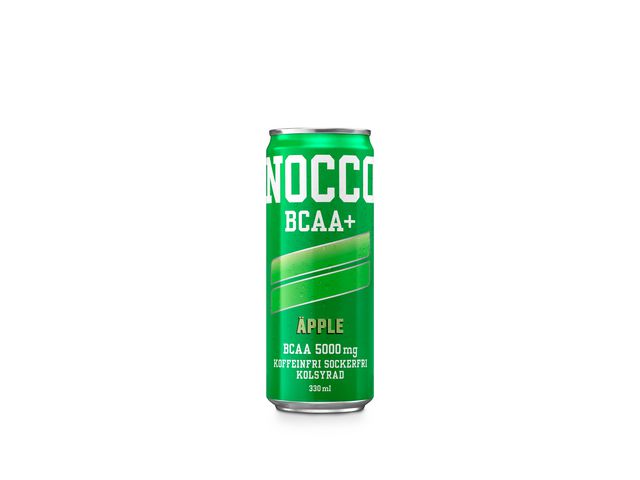 NOCCO Energidryck BCAA+ Äpple koffeinfri 33cl, burk 330 ml