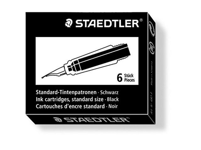 Staedtler Refill Svart 6/FP, fp om 6 st