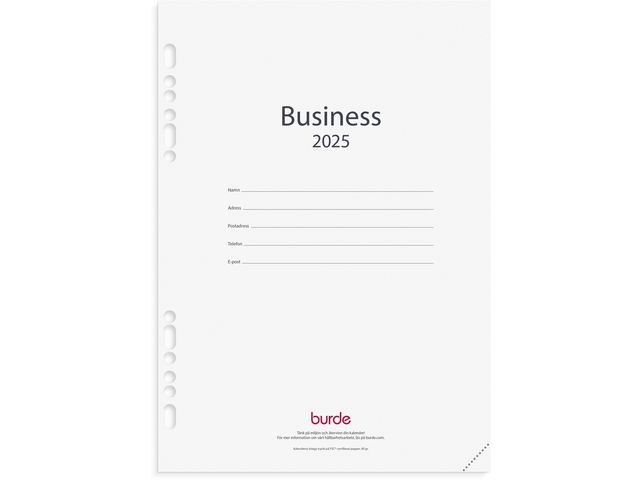 Burde Kalender 2025 Business kalendersats, st