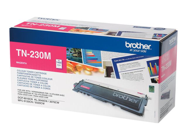 Brother Toner TN-230 M, TN-230M, magenta, singelförpackning, st