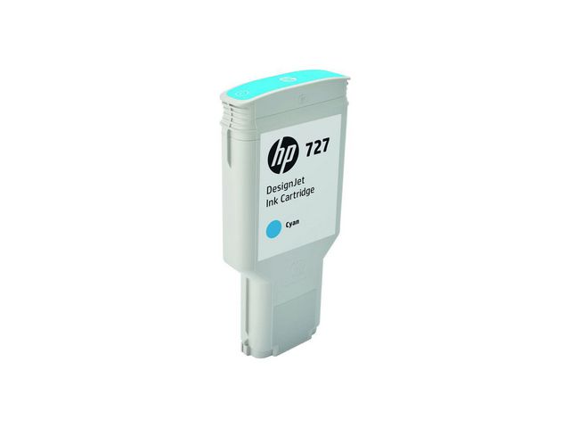 HP Bläckpatron, 727, hög kapacitet, cyan, F9J76A, st