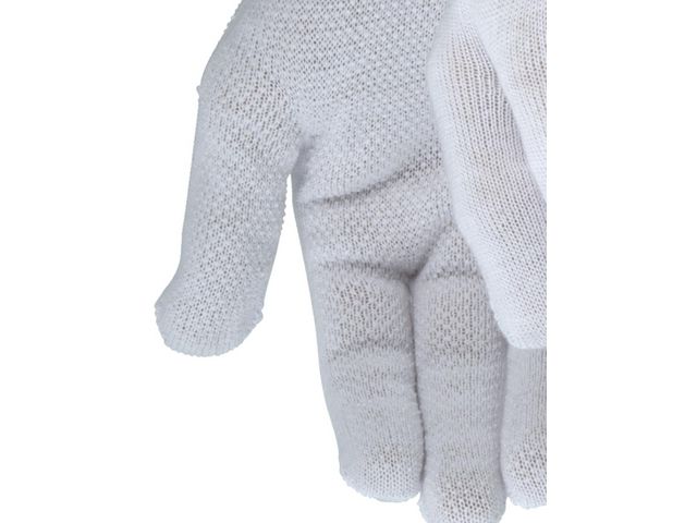 TEGERA Textilhandske 921 noppor vit 11, par 2 st