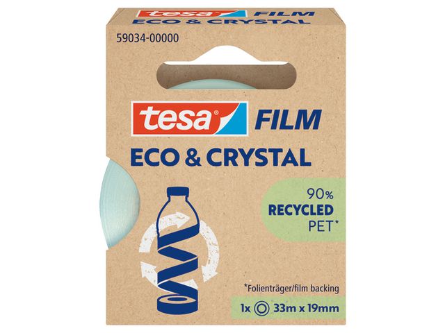 tesa® Dokumenttejp Eco & Crystal 19mmx33m, st