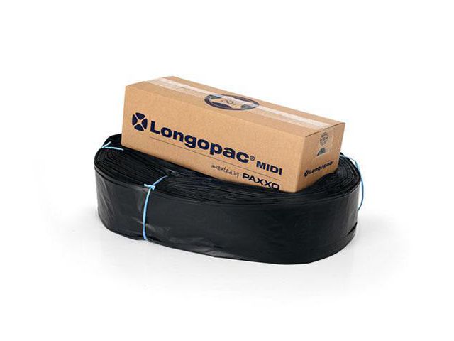 LONGOPAC Kassett Midi Eco 100m svart, fp om 100 m