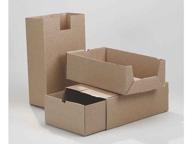Arkivbox A65 235x125x380mm 2-delad brun, st