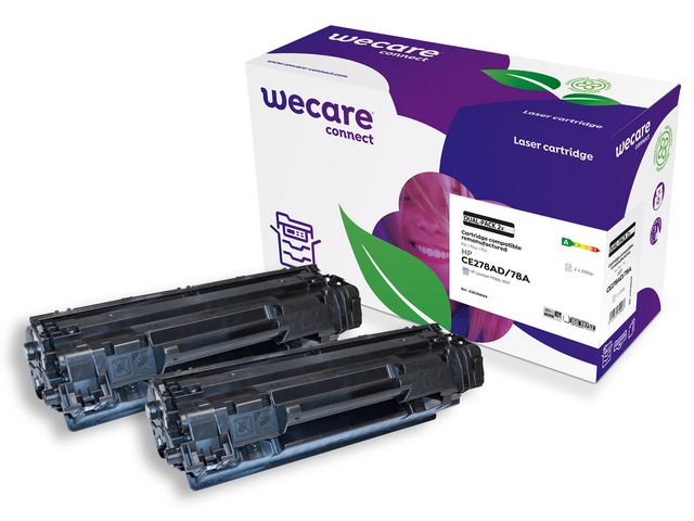 Wecare Toner HP CE278A 2,1K svart 2/FP, fp om 2 st