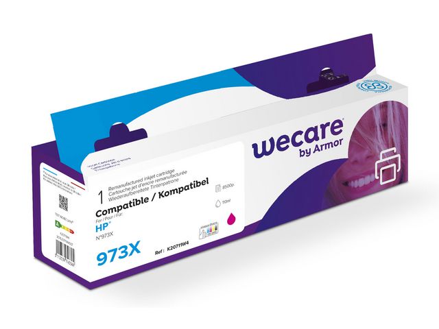 Wecare Bläckpatron 973X magenta, st