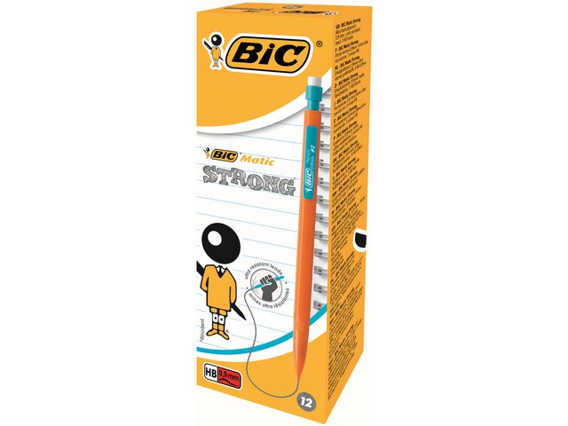 BIC® Stiftpenna Matic Classic, Matic Strong, 0,9mm HB-stift, sorterade färger, st