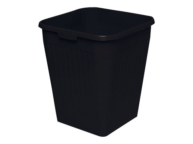 Bantex Papperskorg Orth 25L svart, st