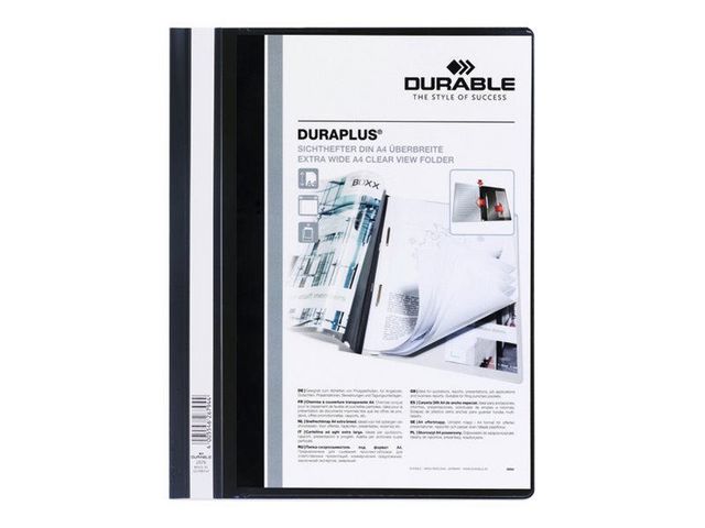 Durable Offertmapp DURAPLUS med ficka A4+ svart, st