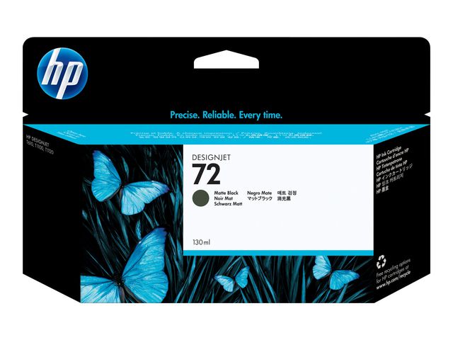 HP Bläckpatron C9403A 72 Mattsvart, st