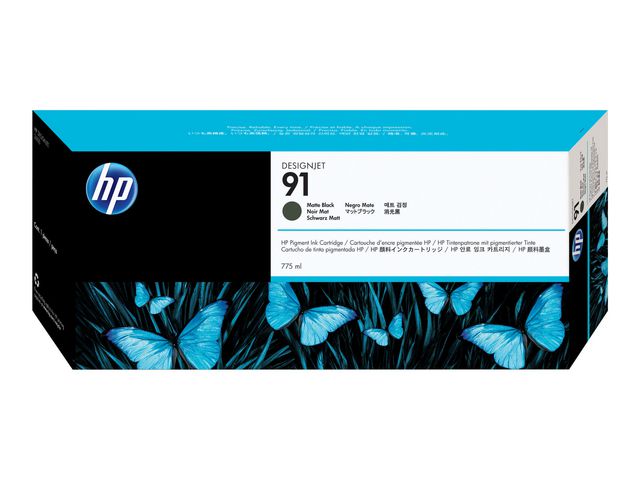 HP Bläckpatron C9464A 91 Mattsvart, st