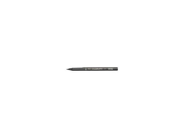 Marvy Kalligrafipenna, fiberspets, 3,5 mm spets, svart pennkropp, svart bläck, st