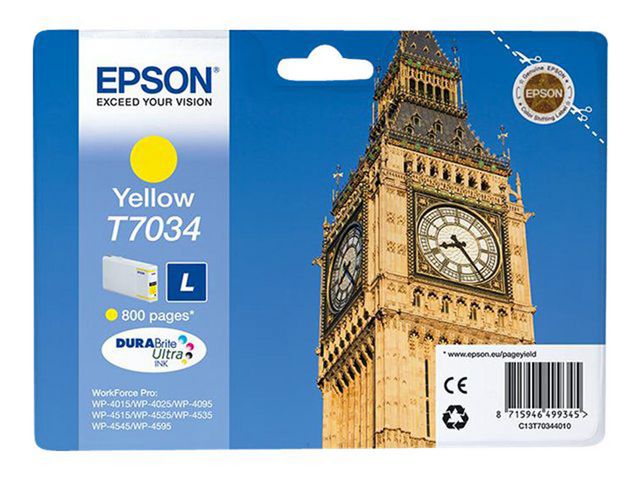 Epson Bläckpatron C13T70344010 gul, st